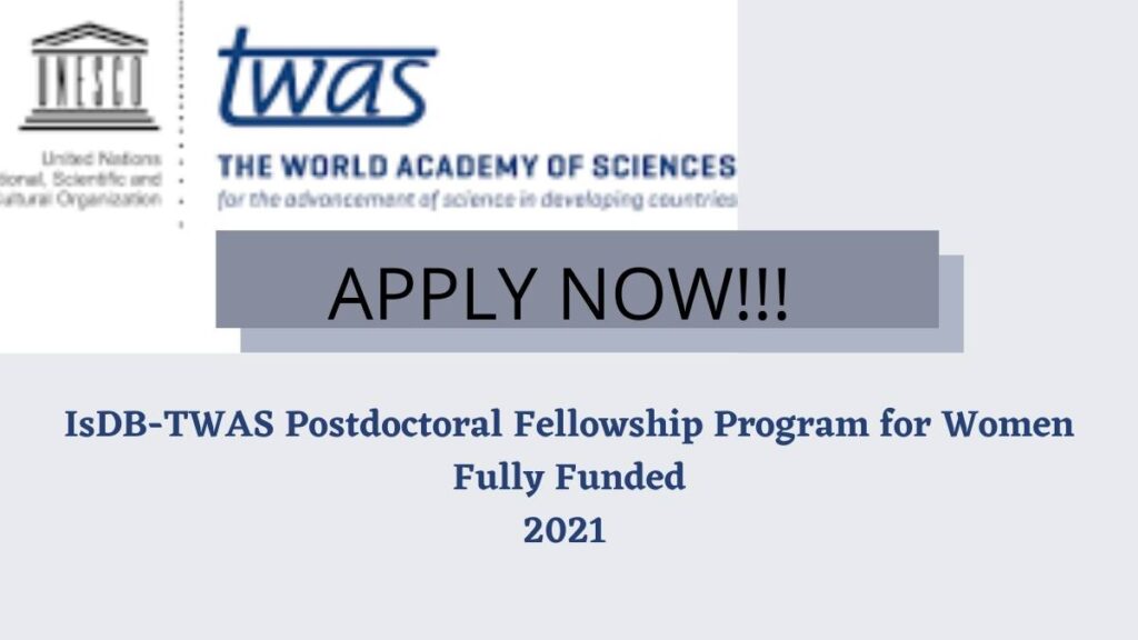 IsDB-TWAS Postdoctoral Fellowship