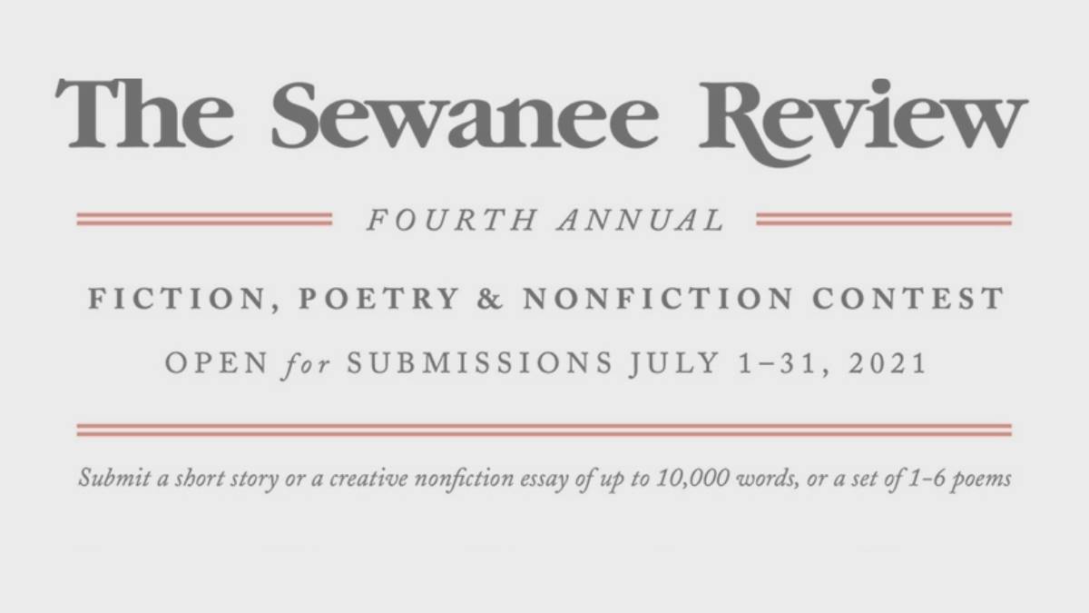 Sewanee Review Fourth Annual Contest 2021