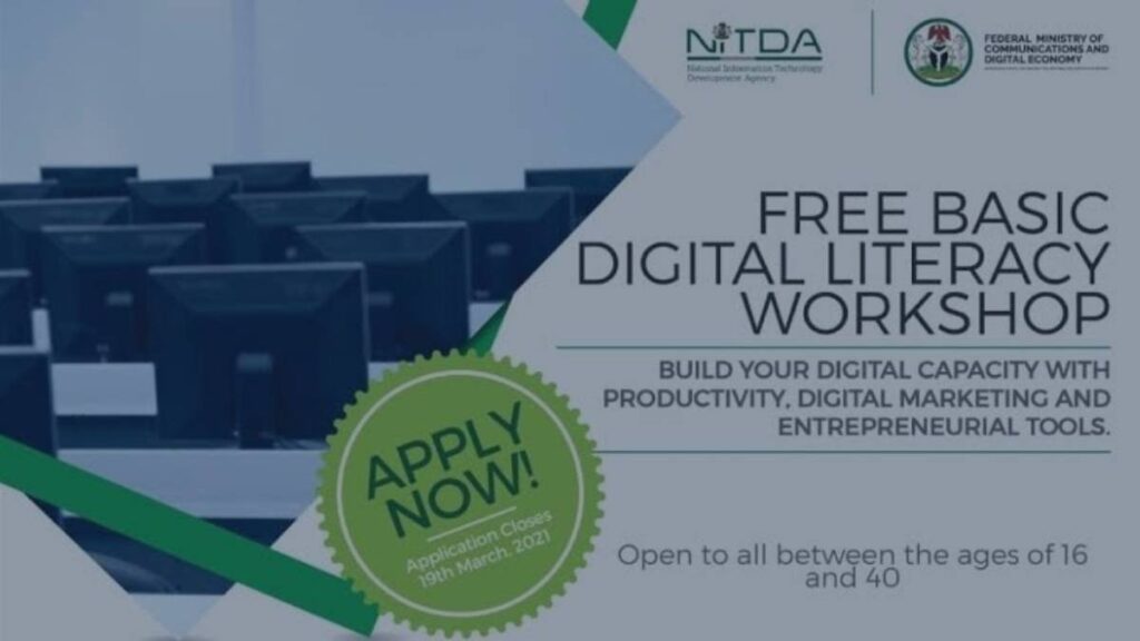 NITDA Digital Literacy And Skill Training 2021