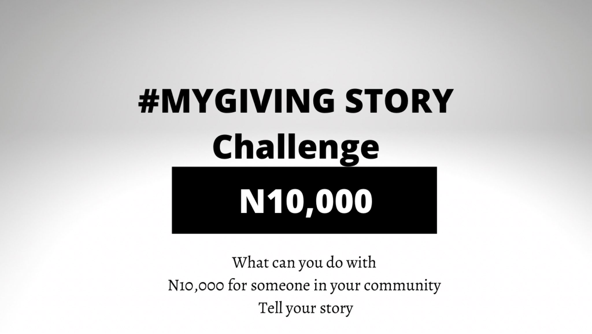 MyGivingStory Challenge
