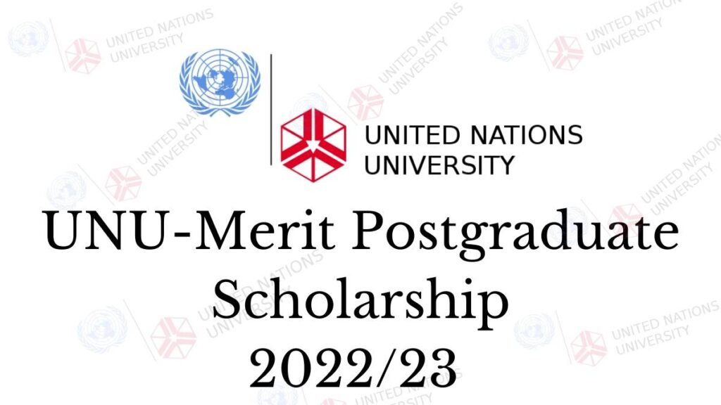 UNU-MERIT Postgraduate Scholarship 2022/23