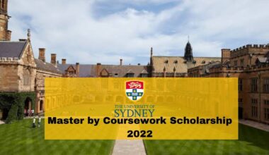 Master by Coursework Scholarship 2022