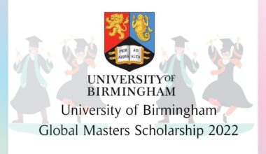 University of Birmingham Global Masters Scholarship 2022