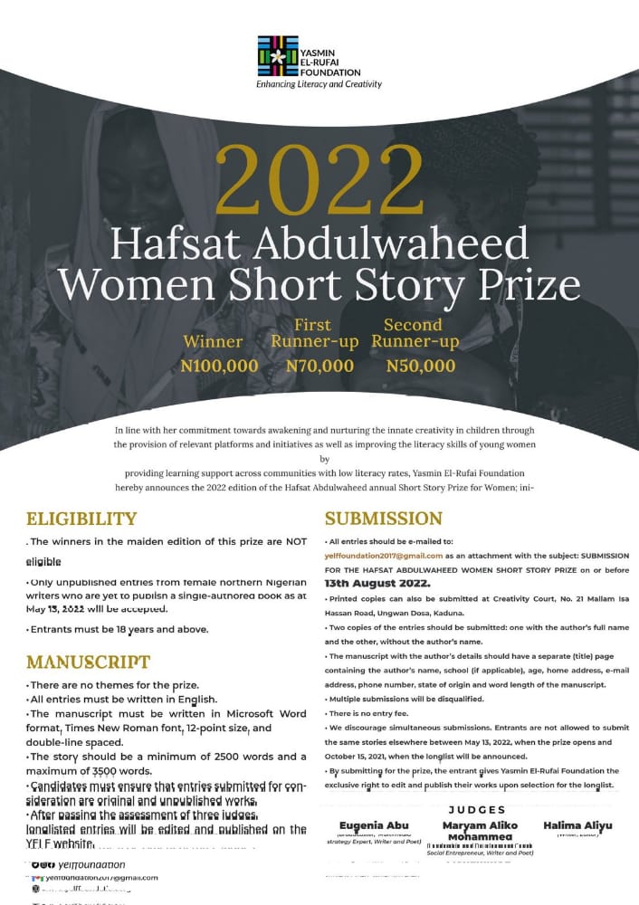 Hafsat Abdulwaheed Women Short Story Prize 2022