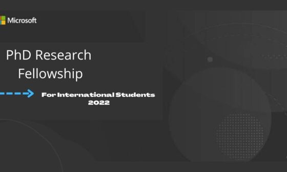 Microsoft Research PhD Fellowship 2022