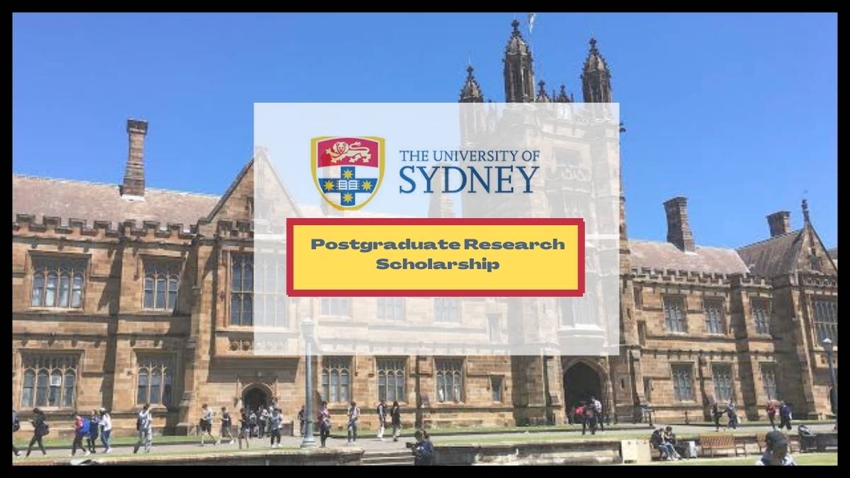 University of Sydney Postgraduate Research Scholarship 2022