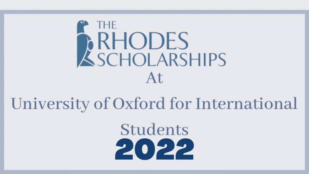 Rhodes Scholarship 2022