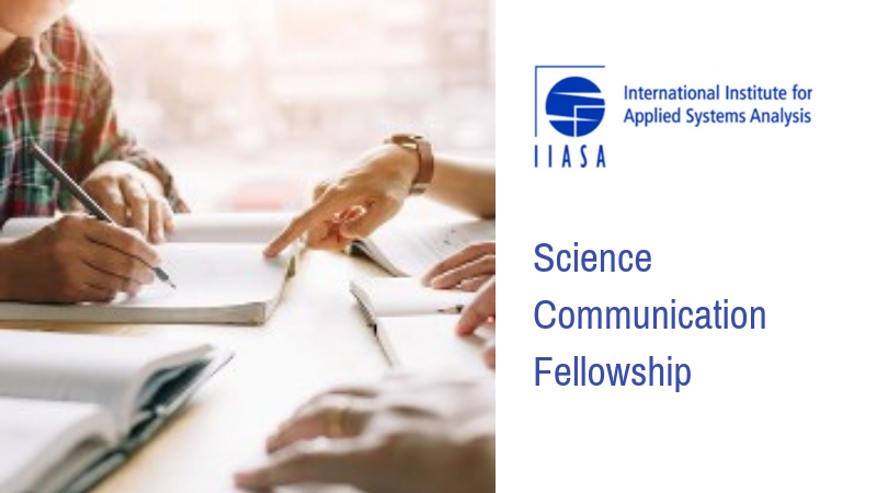 IIASA Science Communication Fellowship 2023 (€18,800 salary)