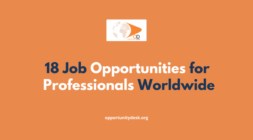 18 Jobs for Professionals Currently Open – December 6, 2022