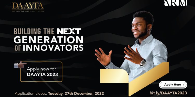 Deji Alli Young Talent Award 2023 (up to ₦12,000,000)