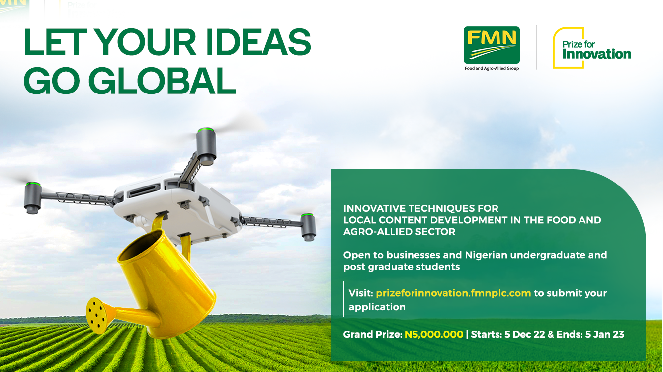 Flour Mills of Nigeria Prize for Innovation 2023 (N5,000,000 prize)