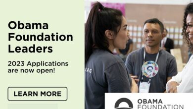 Apply for the Obama Foundation Leaders USA Programme 2023