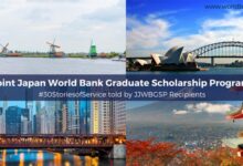 Joint Japan/World Bank Graduate Scholarship Programme 2023-2025 (Fully-funed)