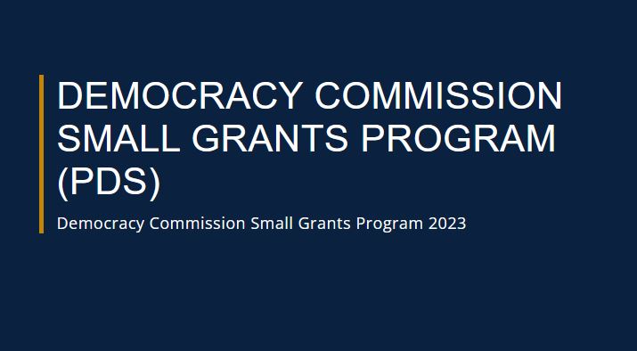 U.S. Embassy Tbilisi Democracy Commission Small Grants Programme 2023 (up to $50,000)