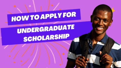 how to apply for undergraduate scholarship