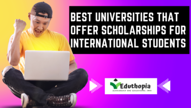 best universities that offer scholarships for international students