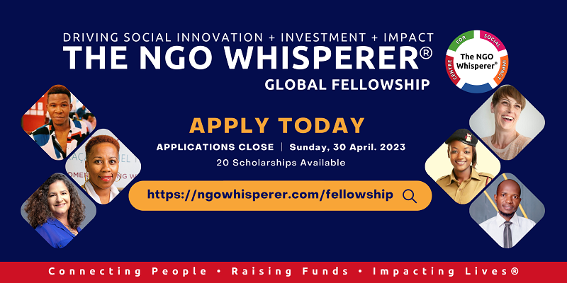 NGO Whisperer Global Fellowship Programme 2023 (Scholarships available)