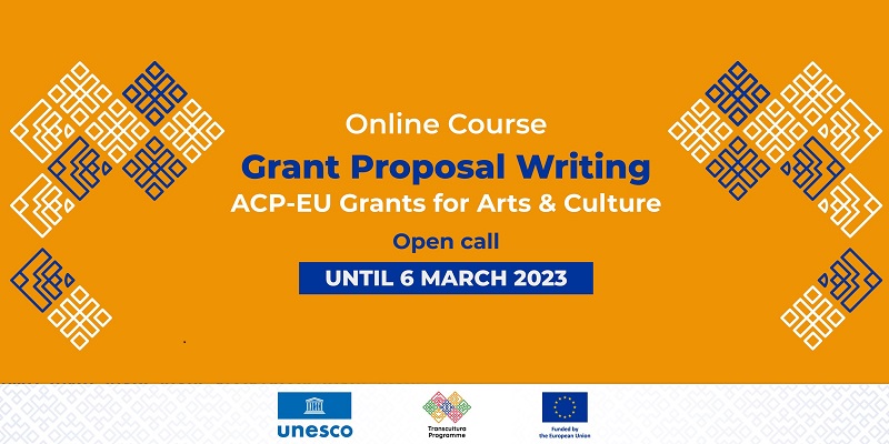 UNESCO-Transcultura Grant Proposal Writing Course 2023 for Young Creatives in the Caribbean region