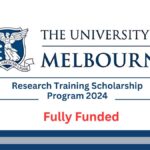 Call for Application: University of Melbourne Research Training Scholarship Program 2024