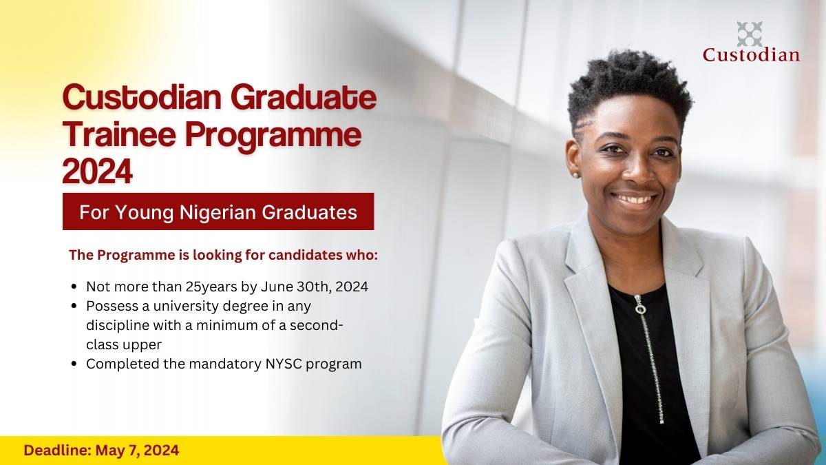 Custodian Graduate Trainee Programme 2024